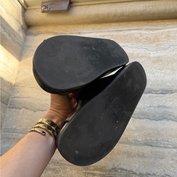 Valentino Black Slides with Gold Accents 40 - Picture 5 of 8